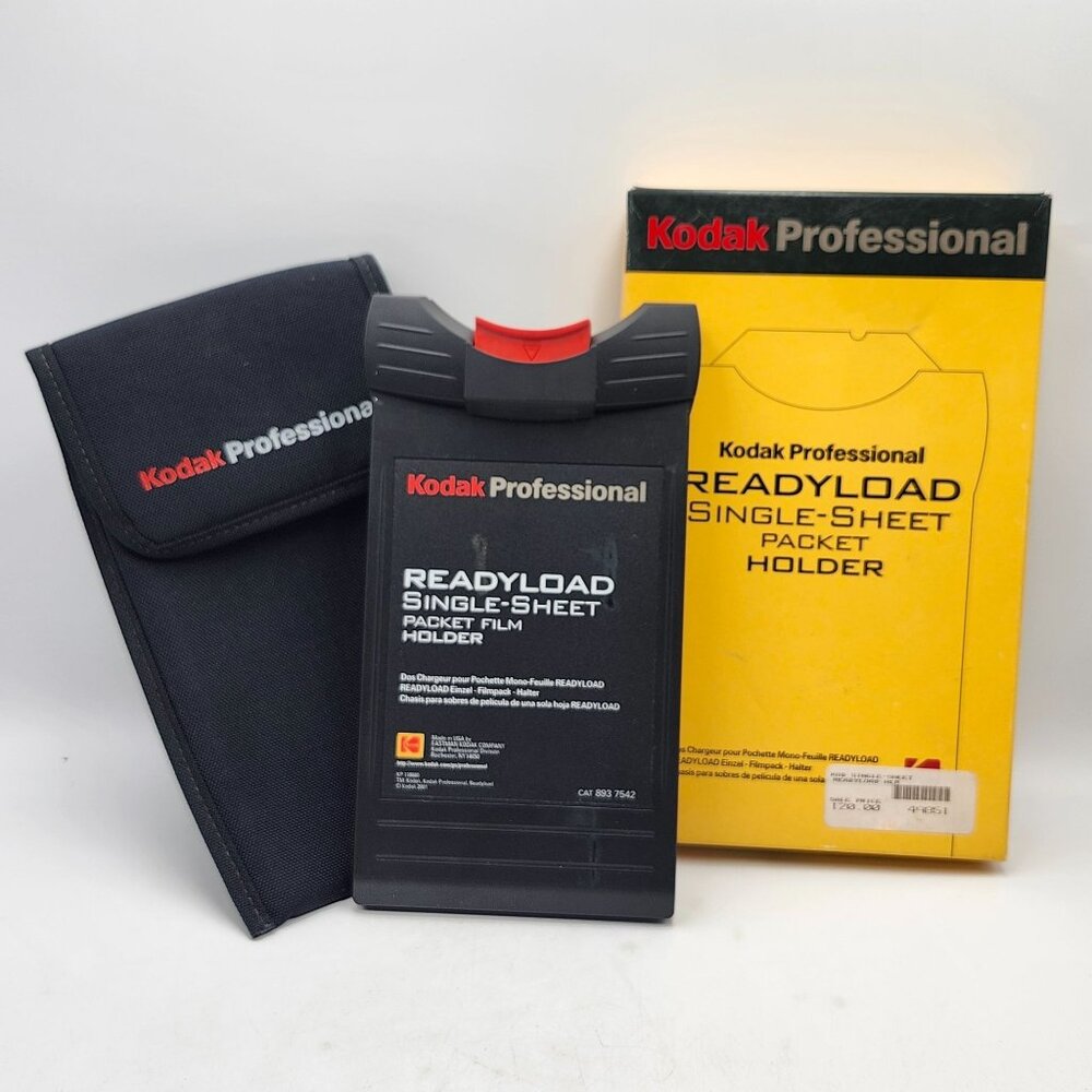 Kodak Professional Ready Load Single Sheet Packet Film Holder In OG Box 893 7542